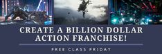 Action screenwriters, you’ll love this Free Class Friday! Learn what the billion dollar franchises have in common, the real conventions of the Action Genre. Analysis of 5 Action franchises.